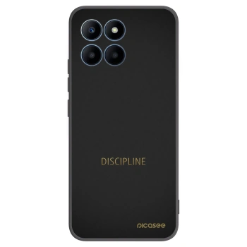 Picasee husă neagră din silicon pentru Honor 70 Lite - Discipline