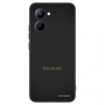 Picasee husă neagră din silicon pentru Realme C33 (2023) - Discipline