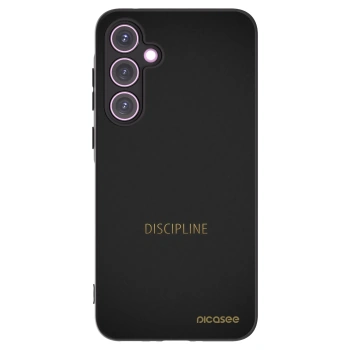 Picasee husă neagră din silicon pentru Samsung Galaxy A35 5G A356B - Discipline