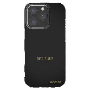 Picasee husă transparentă din silicon pentru Apple iPhone 16 Pro - Discipline