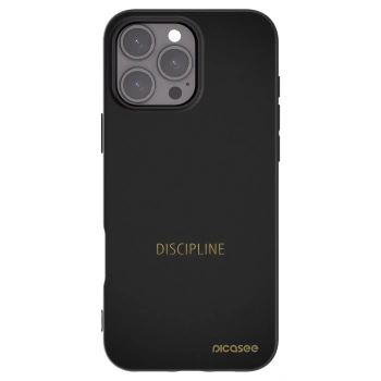 Picasee husă neagră din silicon pentru Apple iPhone 16 Pro Max - Discipline