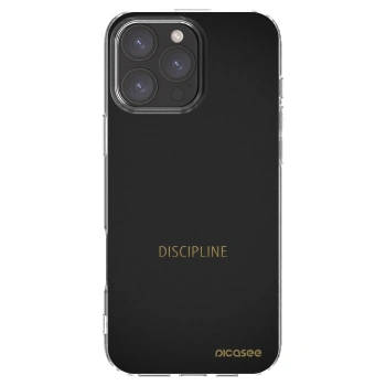Picasee husă transparentă din silicon pentru Apple iPhone 16 Pro Max - Discipline