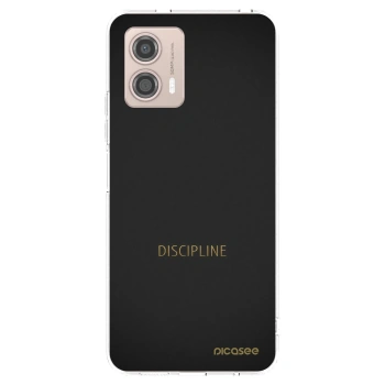 Picasee husă transparentă din silicon pentru Motorola Moto G53 5G - Discipline