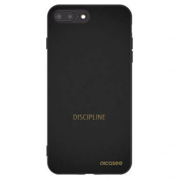 Picasee husă neagră din silicon pentru Apple iPhone 8 Plus - Discipline