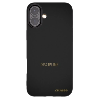 Picasee husă neagră din silicon pentru Apple iPhone 16 Plus - Discipline