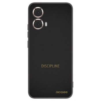 Picasee husă neagră din silicon pentru Motorola Moto G85 - Discipline