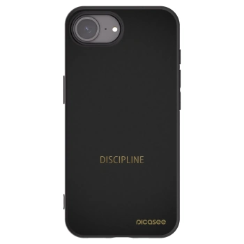 Picasee husă neagră din silicon pentru Apple iPhone 16e - Discipline