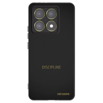 Picasee husă neagră din silicon pentru Xiaomi 14T - Discipline