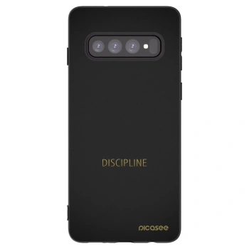 Picasee husă neagră din silicon pentru Samsung Galaxy S10 G973 - Discipline