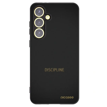 Picasee husă neagră din silicon pentru Samsung Galaxy S24 FE S721B - Discipline