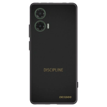 Picasee husă neagră din silicon pentru Motorola Moto G35 5G - Discipline
