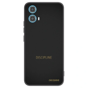 Picasee husă neagră din silicon pentru Motorola Moto G34 5G - Discipline