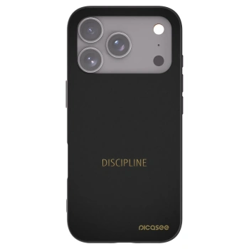 Picasee husă neagră din silicon pentru Apple iPhone 17 Pro - Discipline