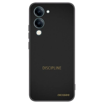 Picasee husă neagră din silicon pentru Vivo Y29s 5G - Discipline