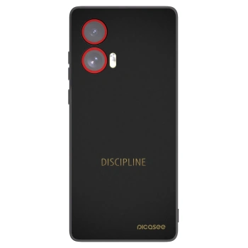 Picasee husă neagră din silicon pentru Motorola Edge 50 Fusion - Discipline