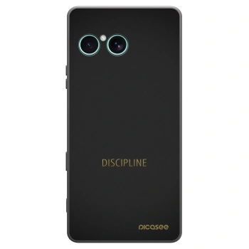 Picasee husă neagră din silicon pentru Sony Xperia 10 VII - Discipline