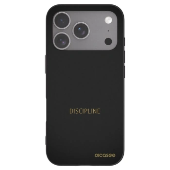 Picasee husă neagră din silicon pentru Apple iPhone 18 Pro - Discipline