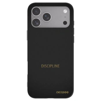 Picasee husă neagră din silicon pentru Apple iPhone 18 Pro Max - Discipline