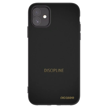 Picasee husă neagră din silicon pentru Apple iPhone 11 - Discipline