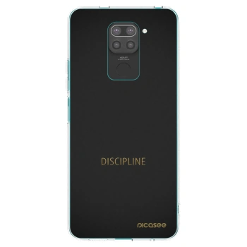 Picasee husă neagră din silicon pentru Xiaomi Redmi Note 9 - Discipline