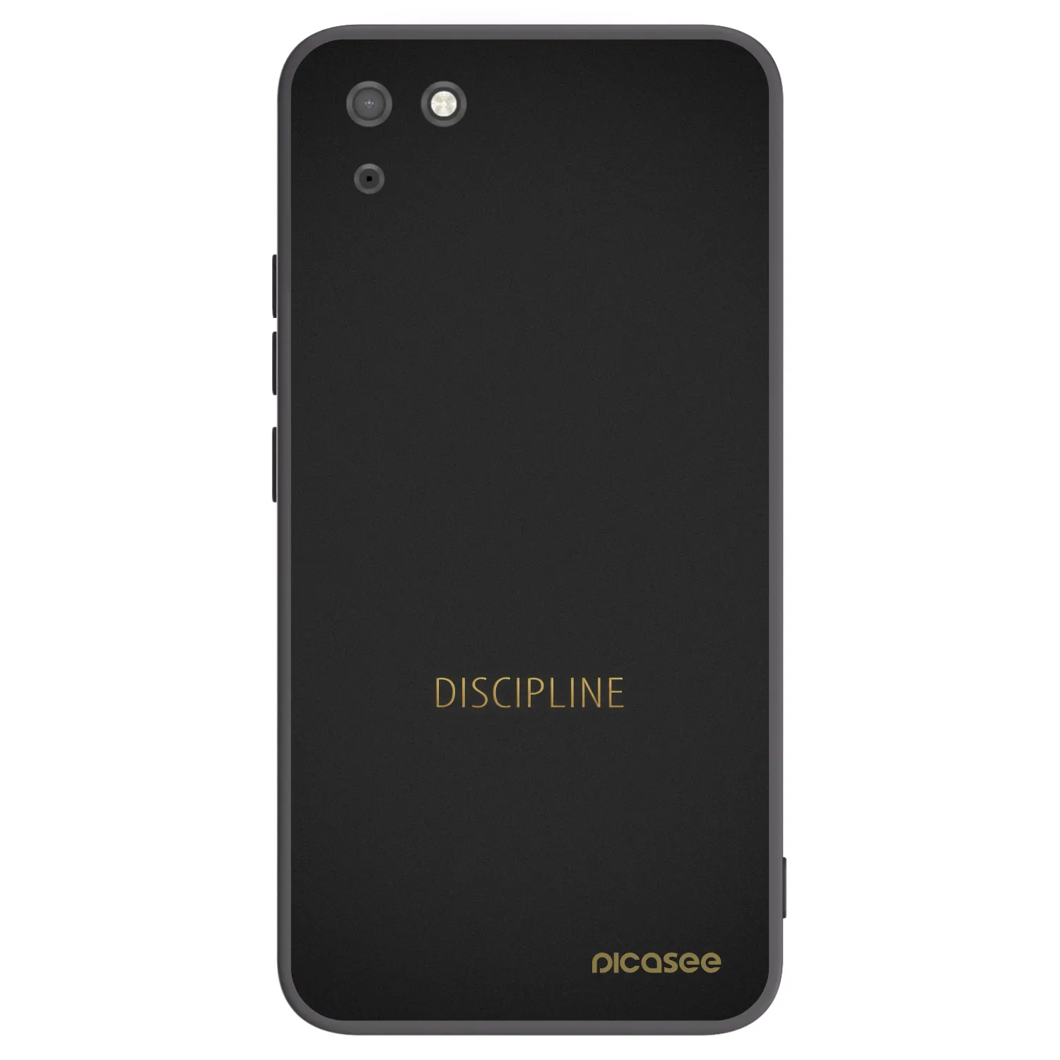Picasee husă neagră din silicon pentru Huawei Y5P - Discipline