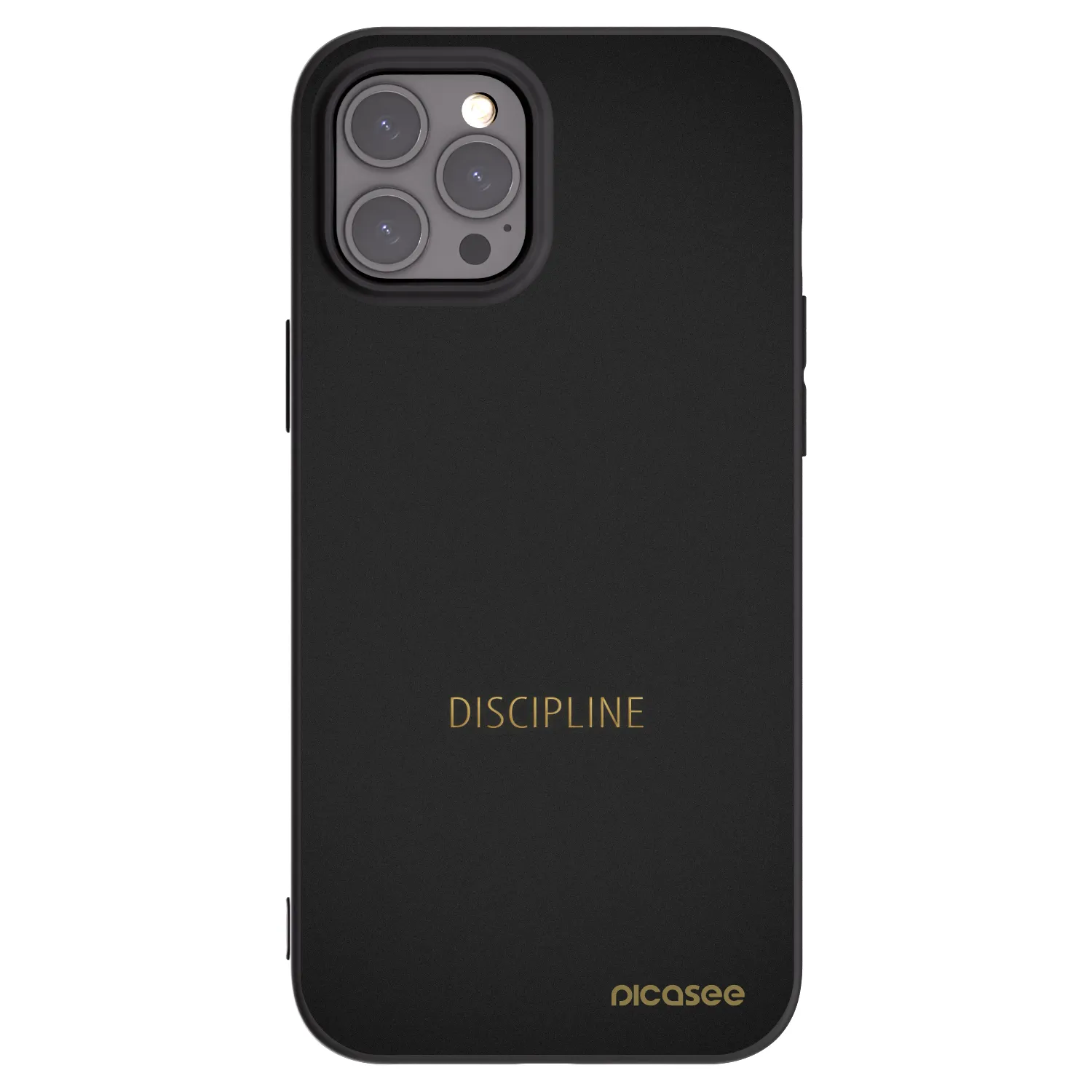 Picasee husă neagră din silicon pentru Apple iPhone 12 Pro Max - Discipline