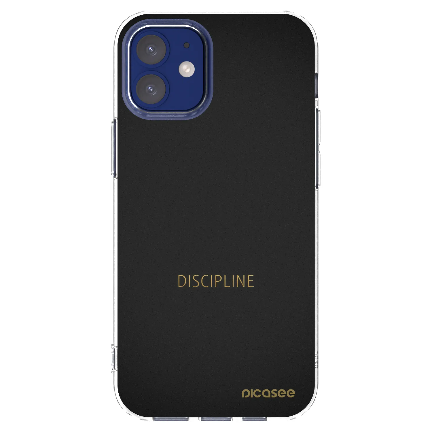 Picasee husă transparentă din silicon pentru Apple iPhone 12 mini - Discipline
