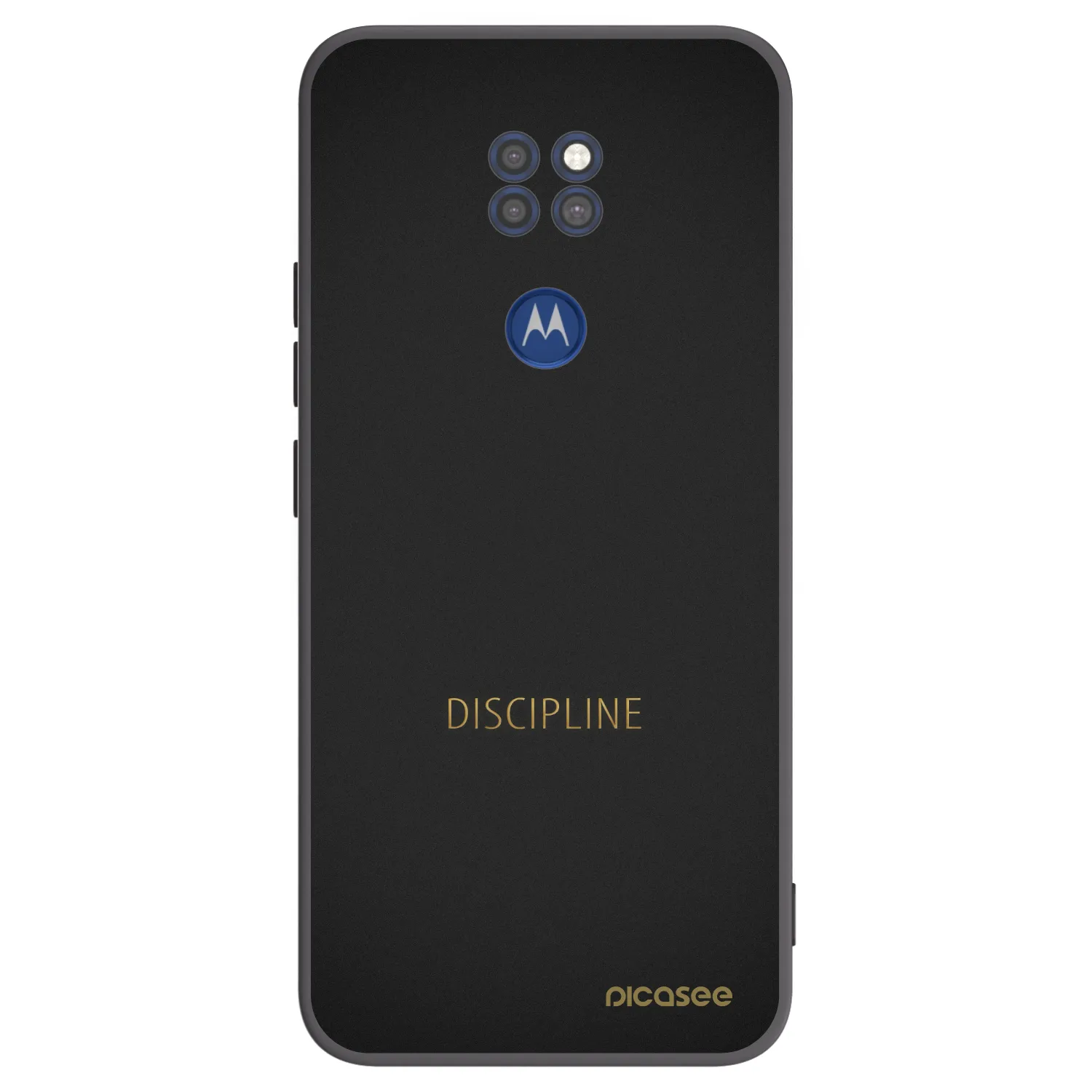 Picasee husă neagră din silicon pentru Motorola Moto G9 Play - Discipline