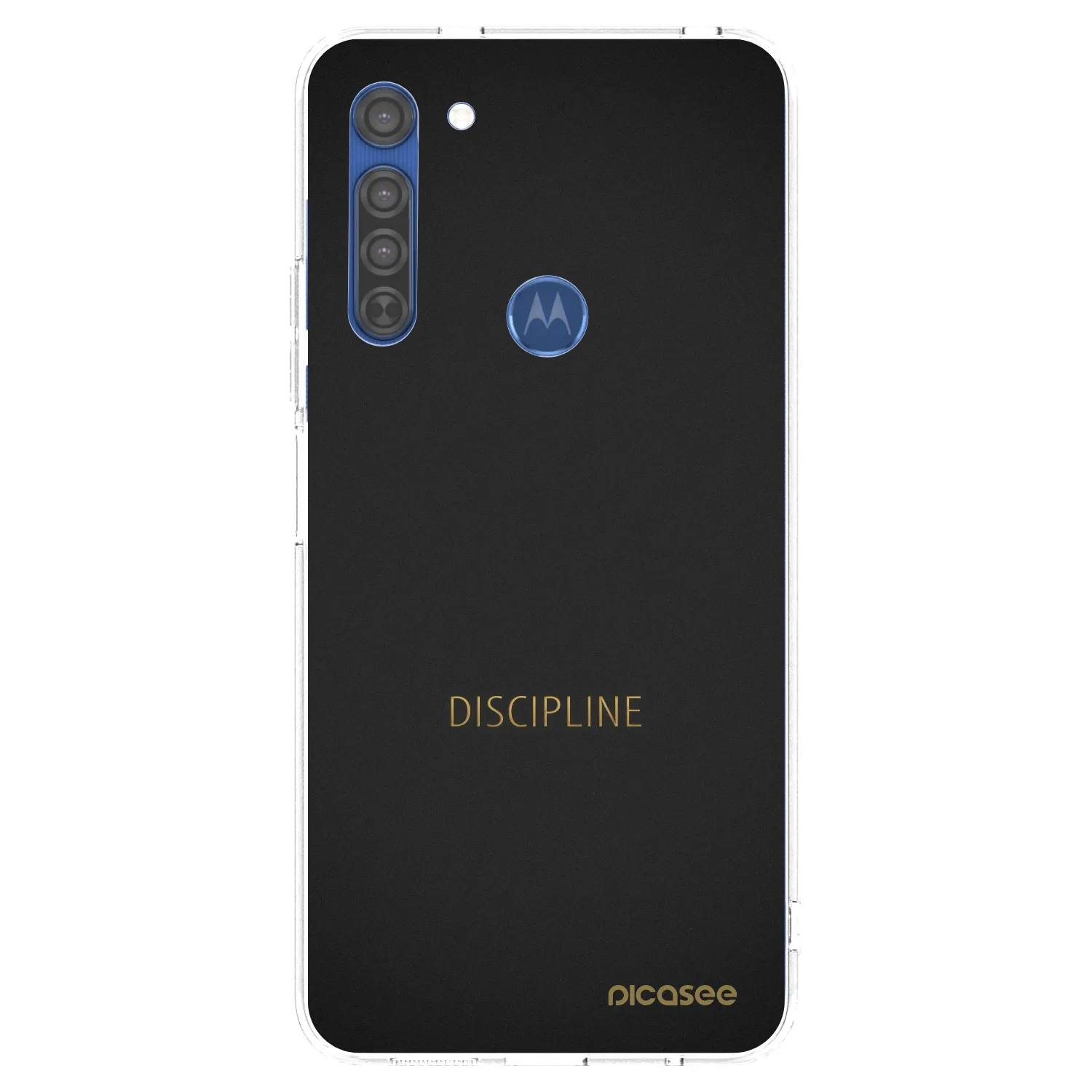 Picasee husă transparentă din silicon pentru Motorola Moto G8 - Discipline