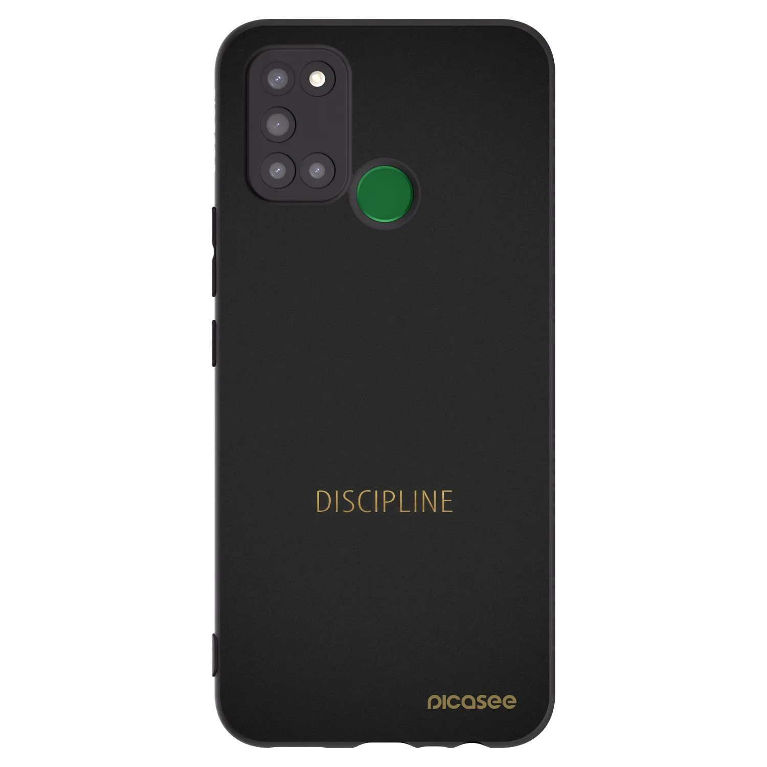Picasee husă neagră din silicon pentru Realme 7i - Discipline