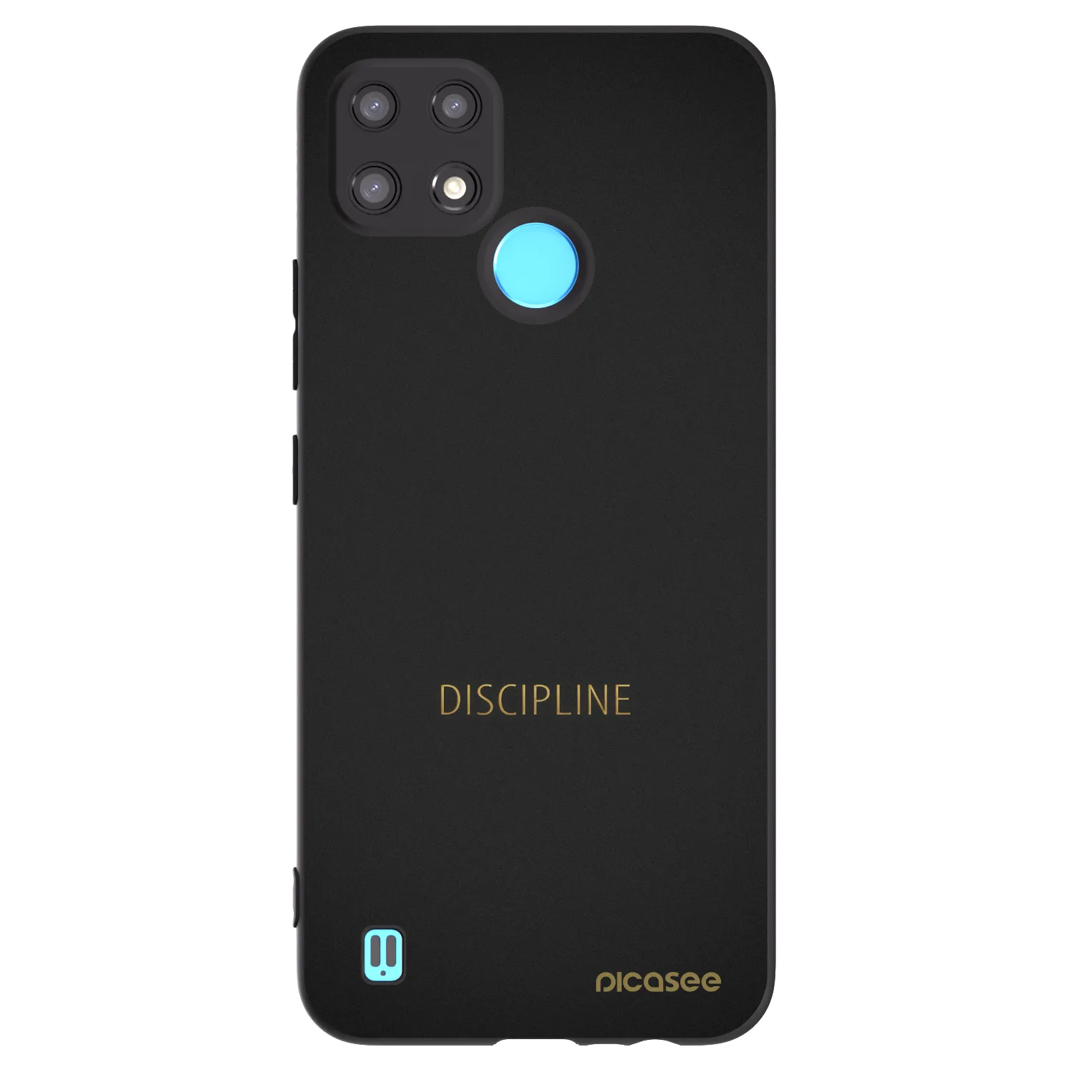 Picasee husă neagră din silicon pentru Realme C21 - Discipline