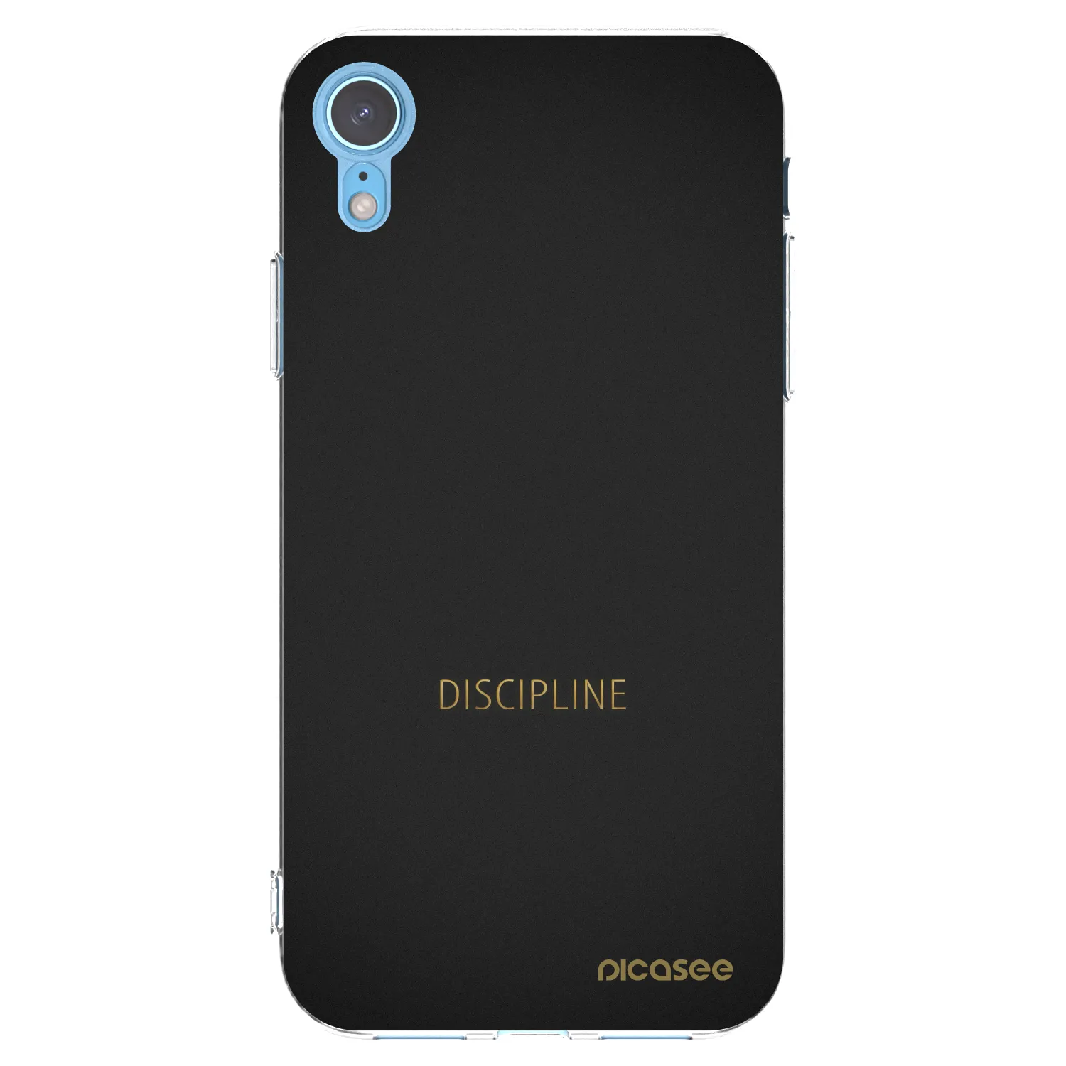Picasee husă transparentă din silicon pentru Apple iPhone XR - Discipline