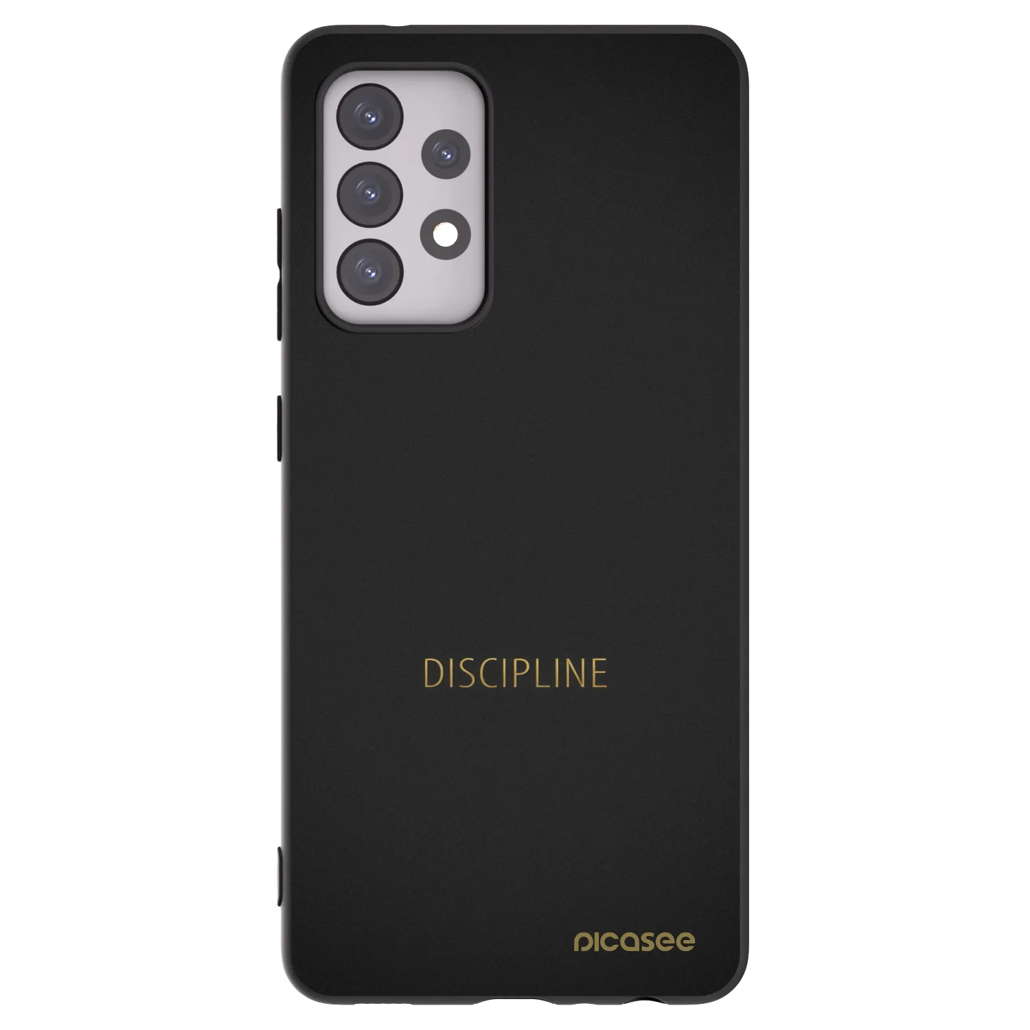 Picasee husă neagră din silicon pentru Samsung Galaxy A52s 5G A528B - Discipline