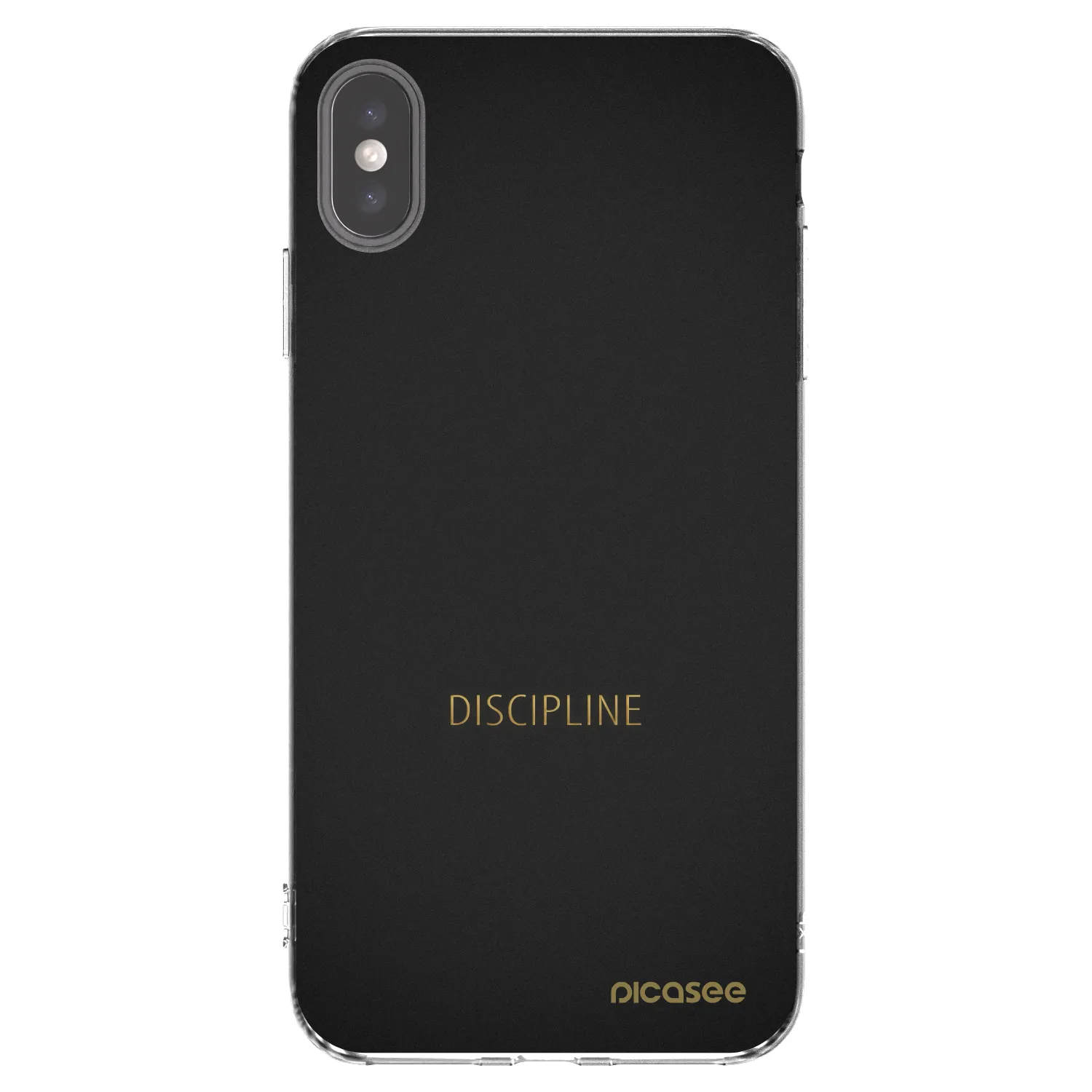 Picasee husă transparentă din silicon pentru Apple iPhone XS Max - Discipline
