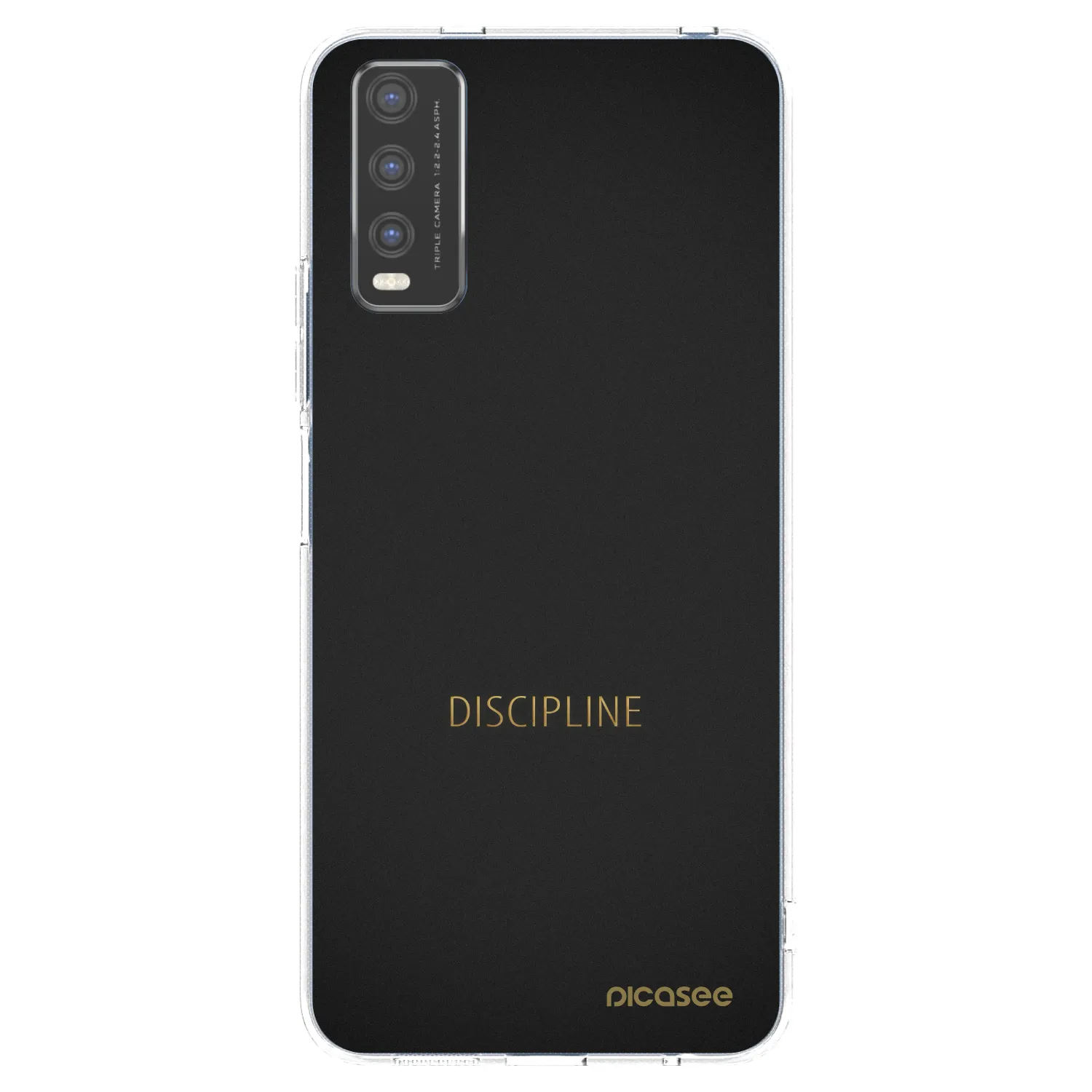 Picasee husă transparentă din silicon pentru Vivo Y20s - Discipline