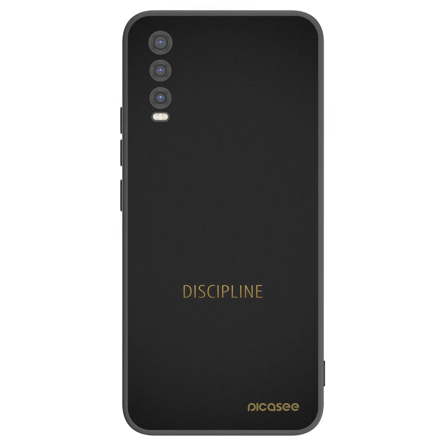 Picasee husă neagră din silicon pentru Vivo Y20s - Discipline