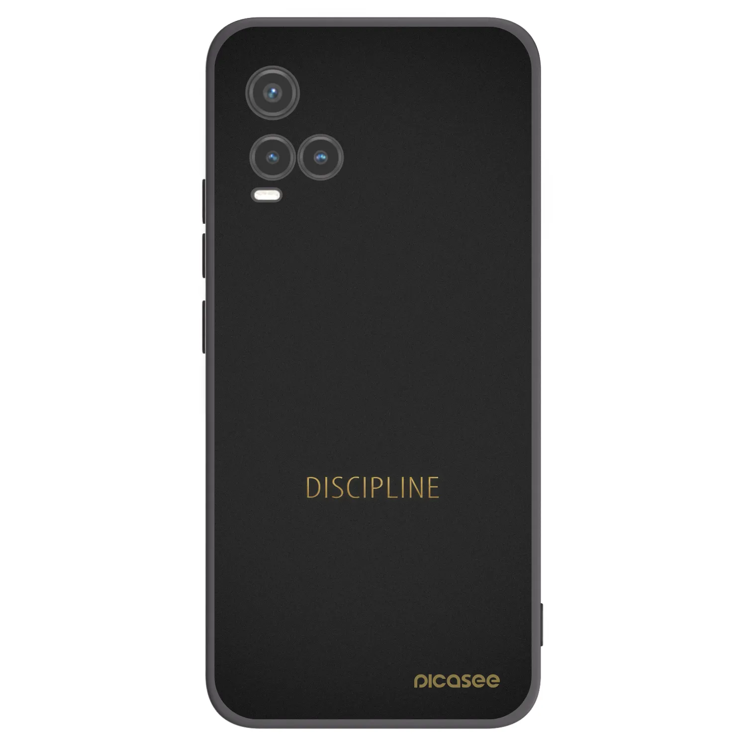 Picasee husă neagră din silicon pentru Vivo Y33s - Discipline