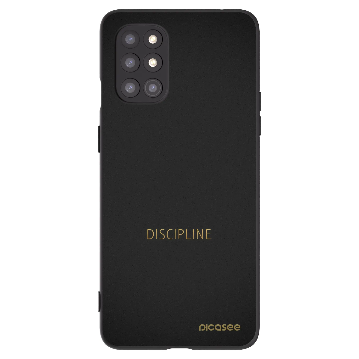 Picasee husă neagră din silicon pentru OnePlus 8T - Discipline