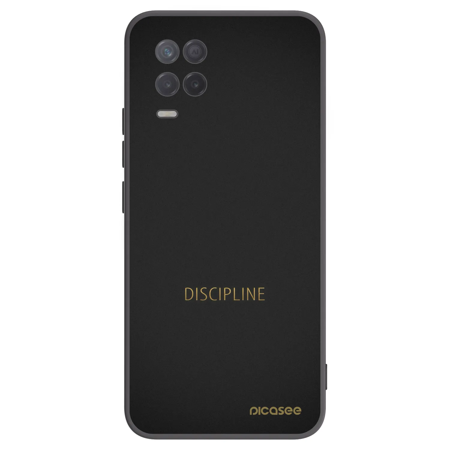 Picasee husă neagră din silicon pentru Realme 8 5G - Discipline