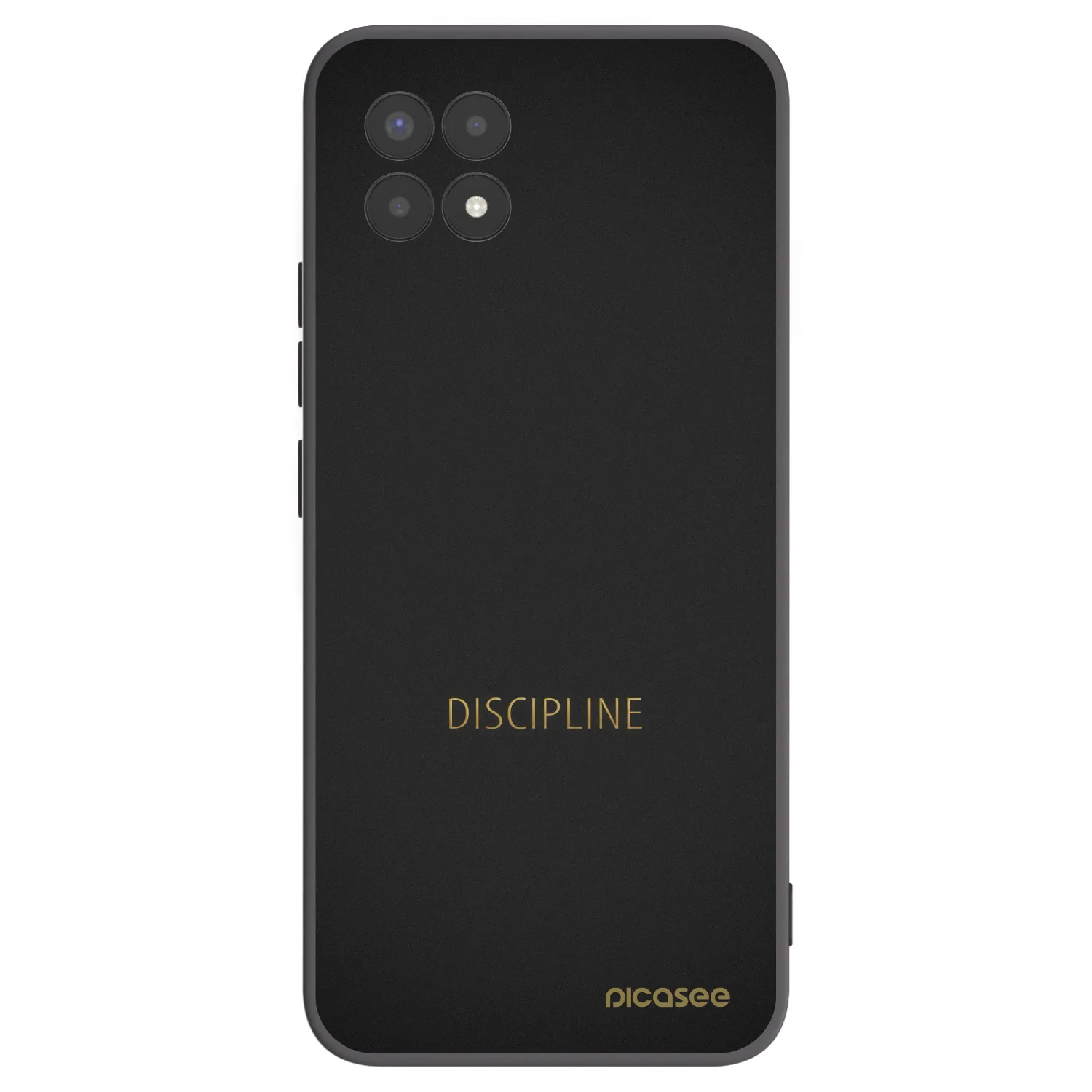 Picasee husă neagră din silicon pentru Realme 8i - Discipline