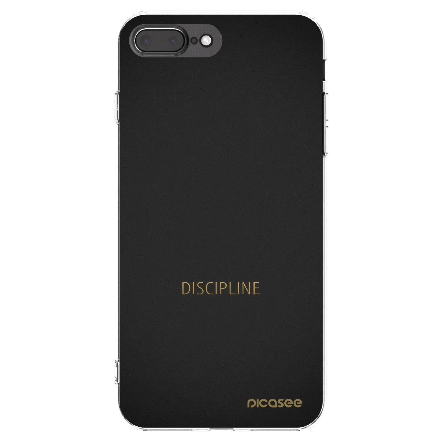 Picasee husă transparentă din silicon pentru Apple iPhone 7 Plus - Discipline