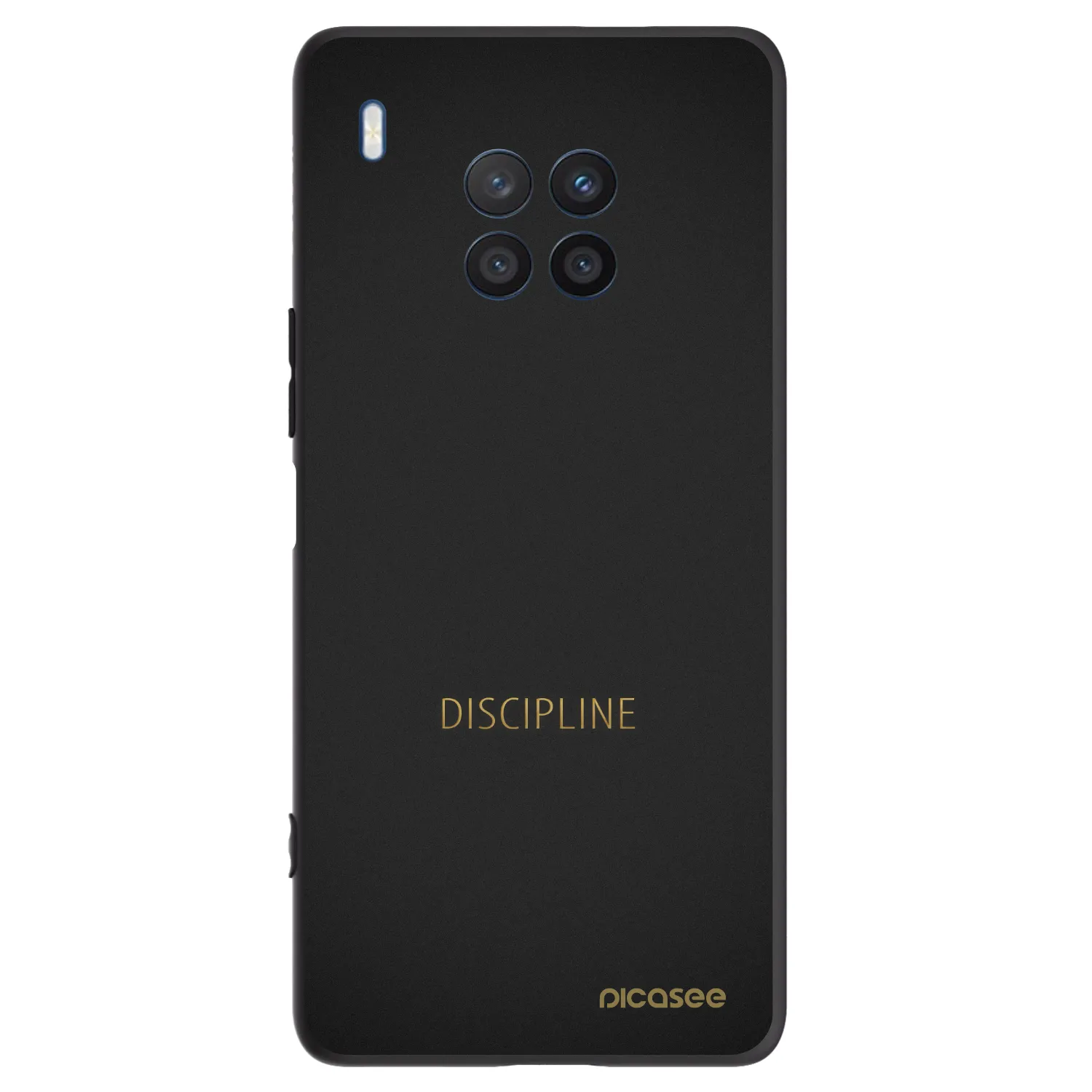Picasee husă neagră din silicon pentru Honor 50 Lite - Discipline
