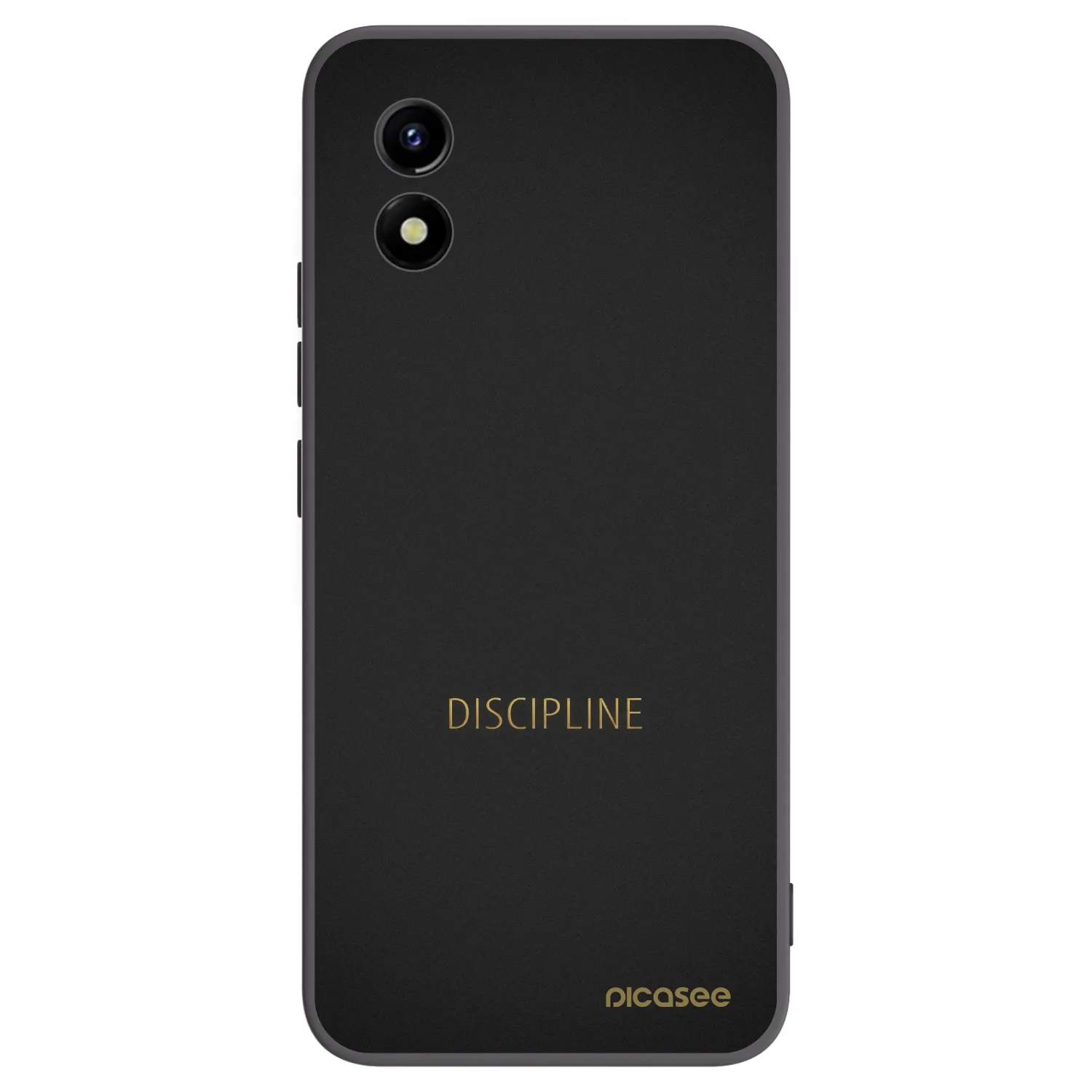 Picasee husă neagră din silicon pentru Vivo Y01 - Discipline