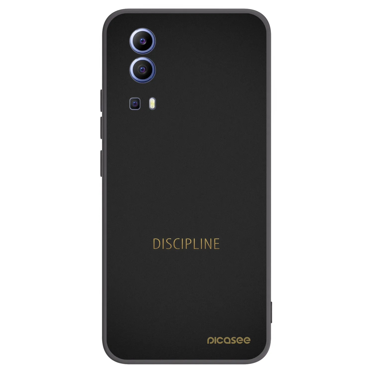 Picasee husă neagră din silicon pentru Vivo Y52 5G - Discipline