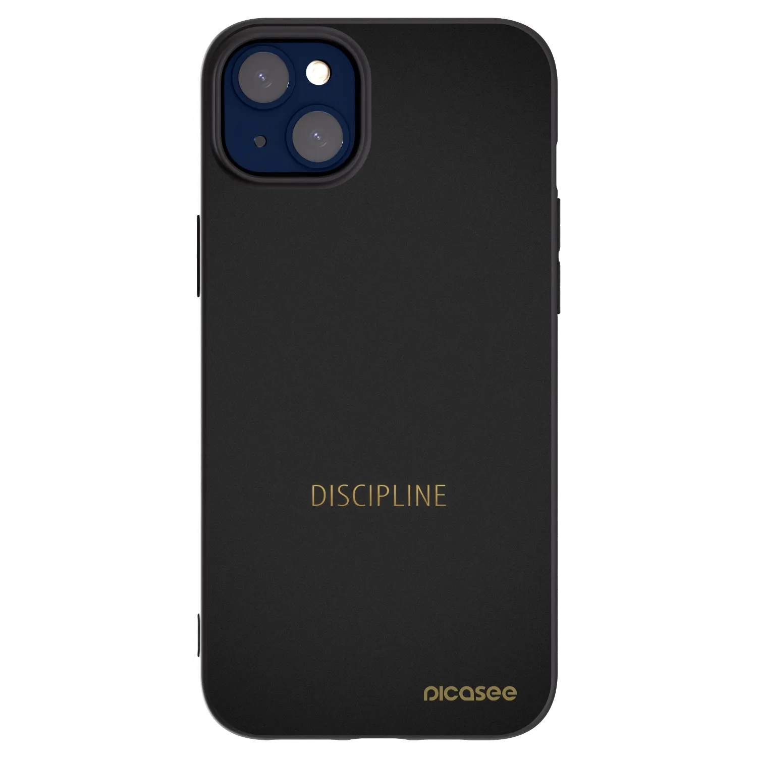 Picasee husă neagră din silicon pentru Apple iPhone 14 Plus - Discipline