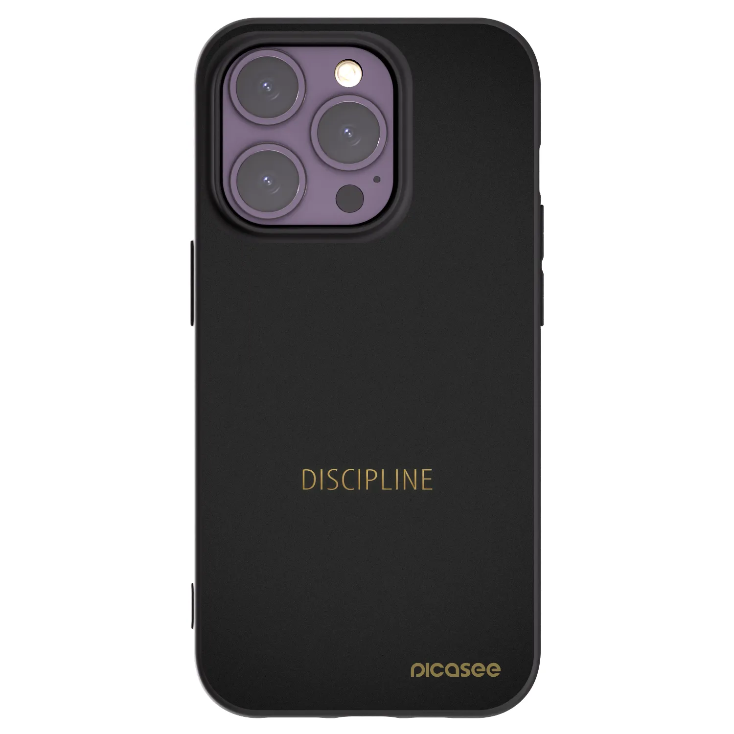 Picasee husă neagră din silicon pentru Apple iPhone 14 Pro - Discipline