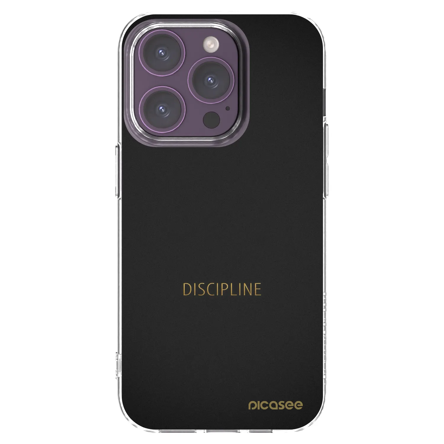 Picasee husă transparentă din silicon pentru Apple iPhone 14 Pro - Discipline