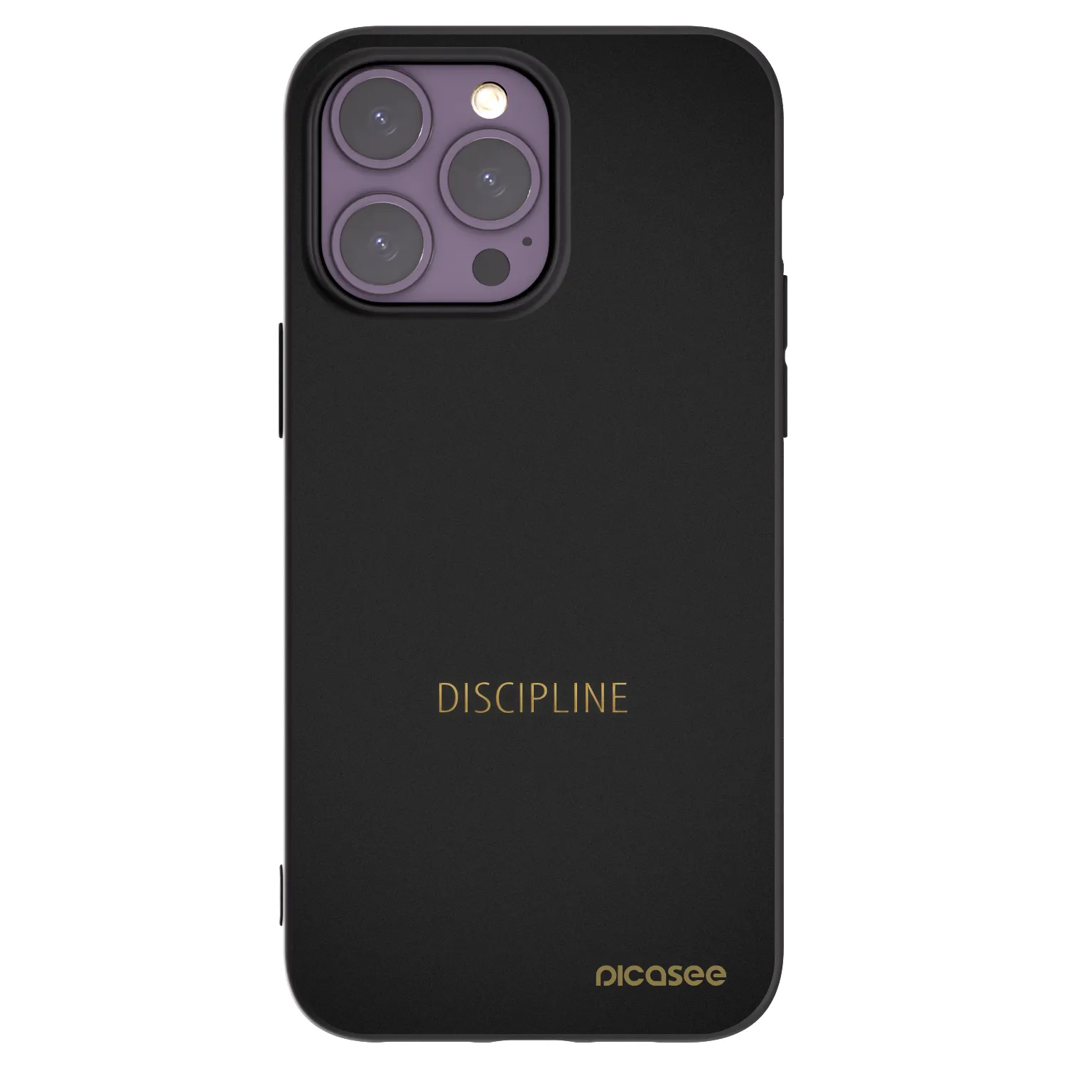 Picasee husă neagră din silicon pentru Apple iPhone 14 Pro Max - Discipline