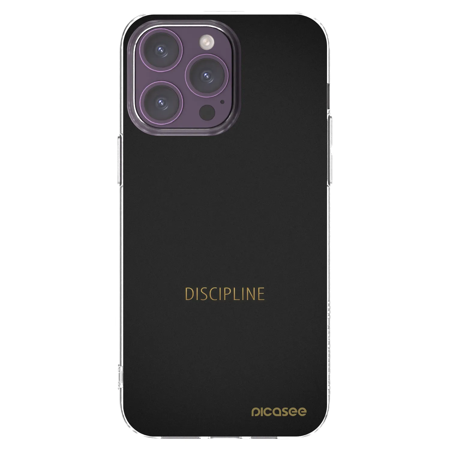 Picasee husă transparentă din silicon pentru Apple iPhone 14 Pro Max - Discipline