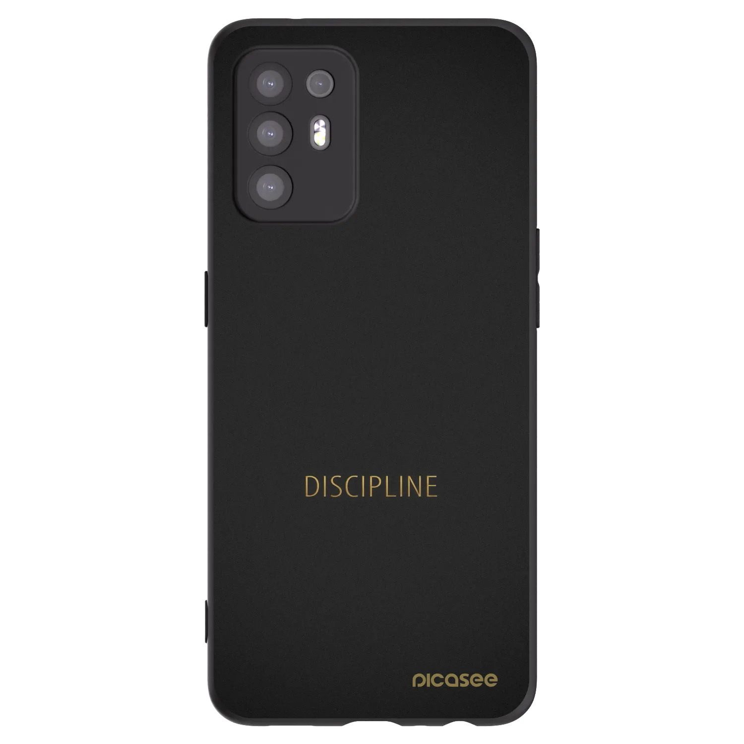 Picasee husă neagră din silicon pentru OPPO A94 5G - Discipline
